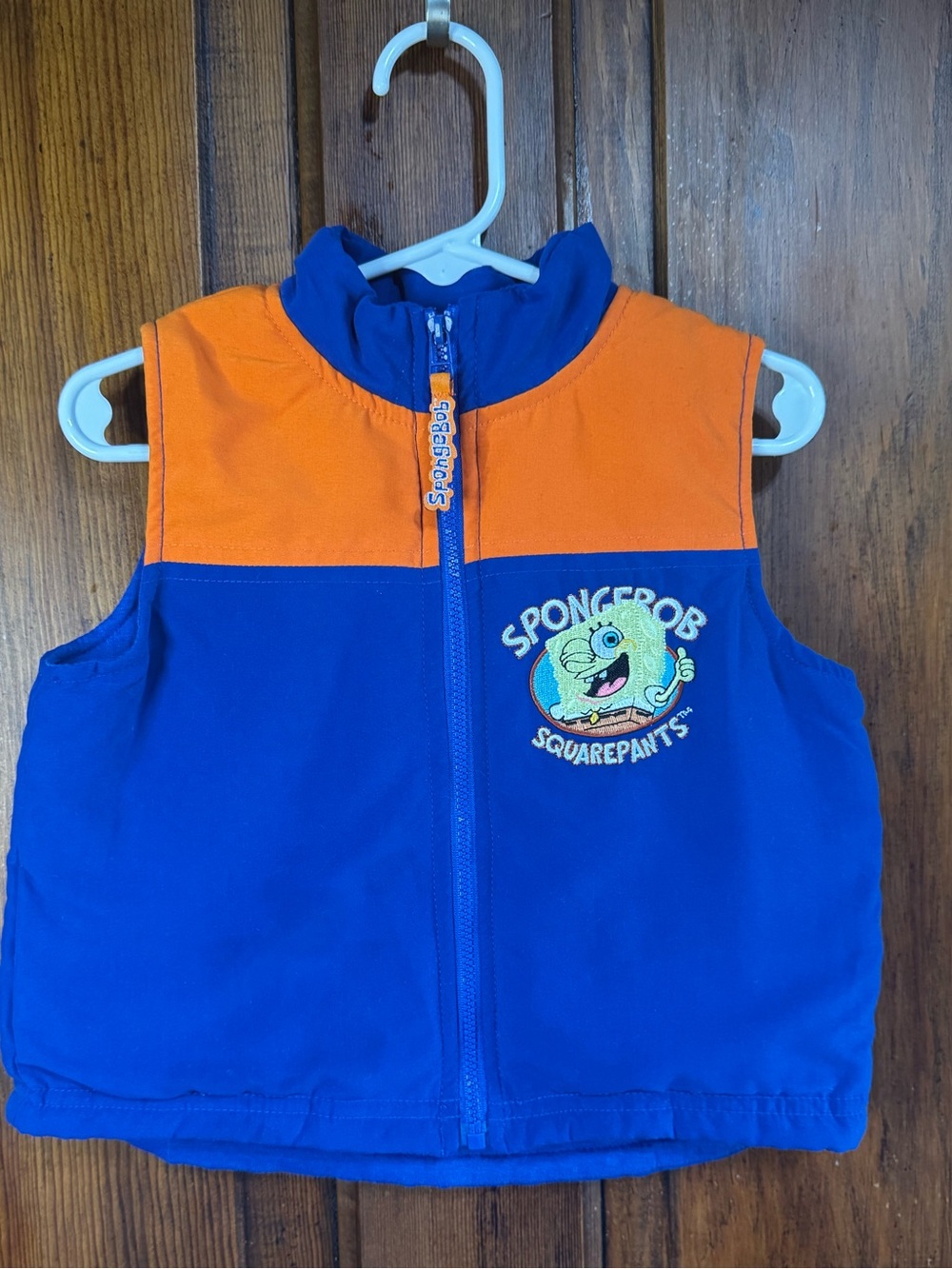 Vintage Y2K SpongeBob SquarePants Puffer Vest Toddler Size 24 Months